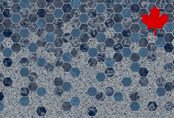 Falling Esagono - Grey Crystal